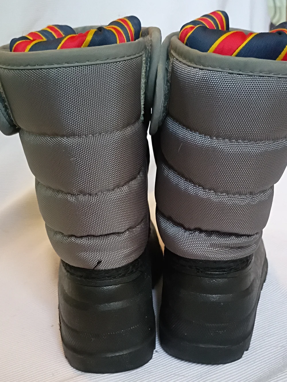 Polo by Ralph Lauren Grey & Black Kids Winter Boots